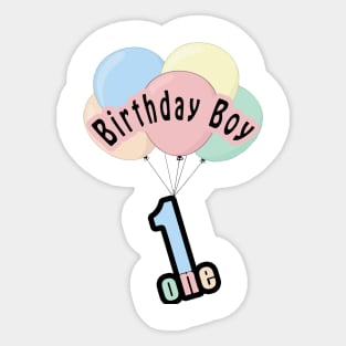 First Birthday Baby Sticker